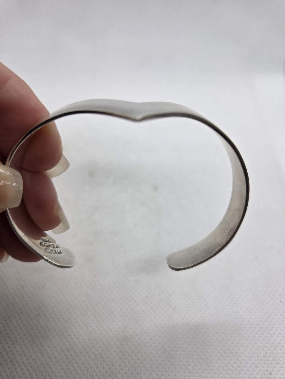 Vintage Taxco 950 Bracelete Sterling Silver Cuf - Picture 6 of 8